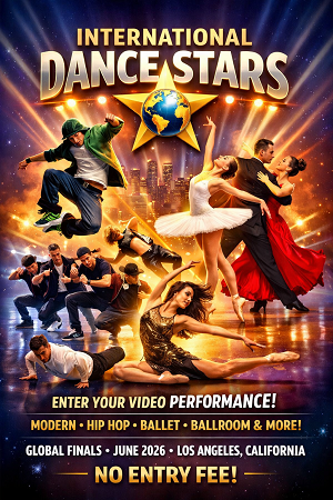 International Dance Stars competition poster